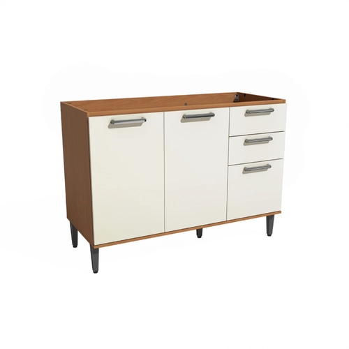 Balcão 120cm Kappesberg T722 Canela/Off White