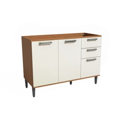 Balcão 120cm Kappesberg T722 Canela/Off White