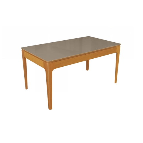 Mesa de Jantar com 6 Lugares Kappesberg 80,2x160x90cm CSJ022-v4 Canela/Freijó Bronze SE