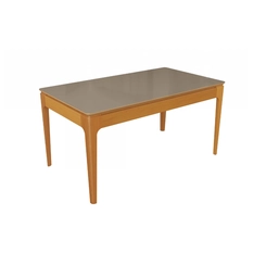 Mesa de Jantar com 6 Lugares Kappesberg 80,2x160x90cm CSJ022-v4 Canela/Freijó Bronze SE