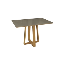 Mesa de Jantar com 4 Lugares Kappesberg 80x120x80cm CSJ023-v4 Canela/Freijó Bronze SE