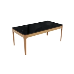 Mesa de Jantar com 8 Lugares Kappesberg 80,2x200x100cm CSJ024-fv7 Canela/Preto Fosco SE