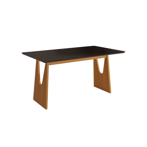Mesa de Jantar com 6 Lugares Kappesberg 83x160x90cm CSJ211-fv7 Canela/Preto Fosco SE