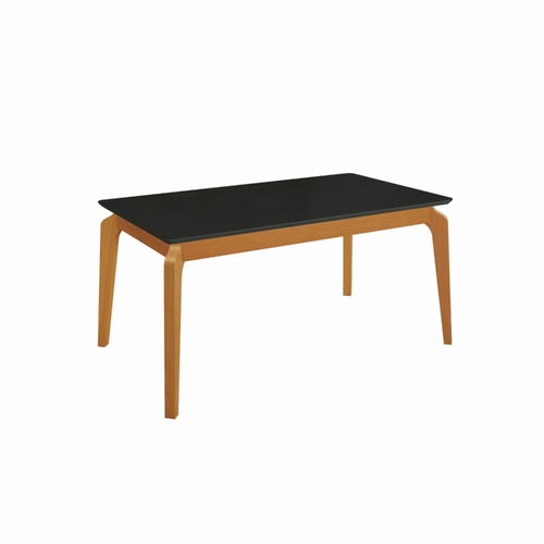 Mesa de Jantar com 6 Lugares Kappesberg 80x160x90cm CSJ245-fv7 Canela/Preto Fosco SE