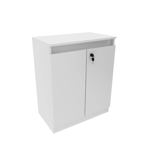 Balcão 74,5cm Tecno Mobili 2 Portas com Chave Branco