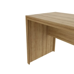 Mesa de Escritório 163cm Tecno Mobili Amêndoa