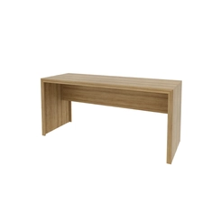 Mesa de Escritório 163cm Tecno Mobili Amêndoa