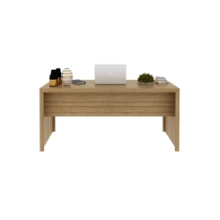 Mesa de Escritório 163cm Tecno Mobili Amêndoa