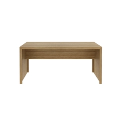 Mesa de Escritório 163cm Tecno Mobili Amêndoa