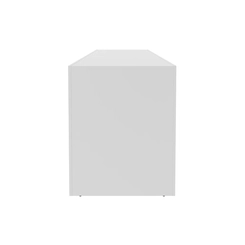 Mesa de Escritório 180cm Tecno Mobili Branco SE