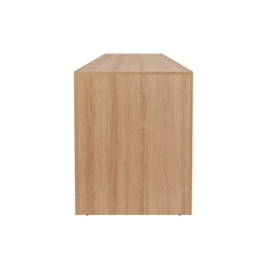 Mesa de Escritório 180cm Tecno Mobili Amêndoa