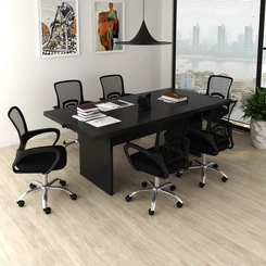 Mesa de Escritório Tecno Mobili ME4119.0008 Preto SE