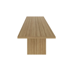 Mesa de Escritório 200cm Tecno Mobili Amêndoa