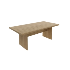 Mesa de Escritório 200cm Tecno Mobili Amêndoa