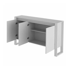 Balcão 136cm Tecno Mobili 3 Portas Branco