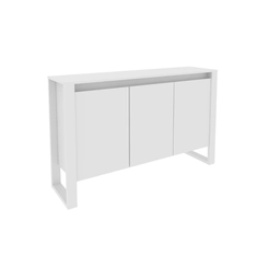 Balcão 136cm Tecno Mobili 3 Portas Branco