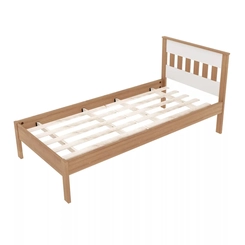 Cama Solteiro Tecno Mobili Amêndoa/Branco SE
