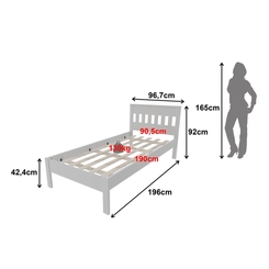 Cama Solteiro Tecno Mobili Branco SE