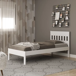 Cama Solteiro Tecno Mobili Branco SE