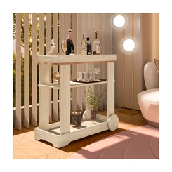 Bar Artely Rose 4626 1 Prateleira Naturale SE