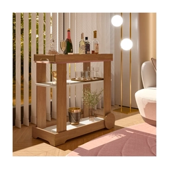 Bar Artely Rose 4659 1 Prateleira Cinamomo/Off White SE
