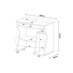 Escrivaninha Artely 3092 Branco SE