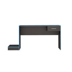 Escrivaninha Artely 4176 1 Gaveta Preto/Azul SE