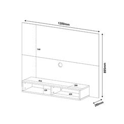 Painel Artely 4706 Cinamomo/Off White SE