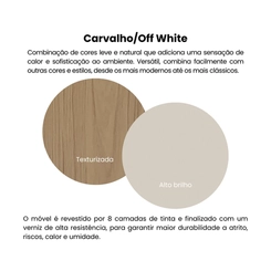 Painel Artely 4550 Carvalho/Off White SE