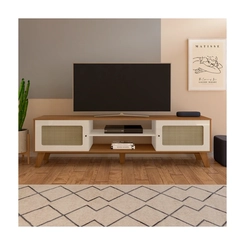 Rack para TV até 75''  Artely 2 Portas 4675 Cinamomo/Off White SE