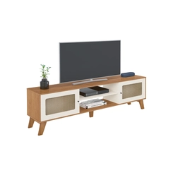 Rack para TV até 75''  Artely 2 Portas 4675 Cinamomo/Off White SE