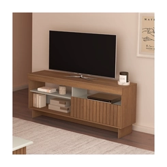 Rack para TV até 65'' Artely 1 Porta 4719 Cinamomo/Off White SE