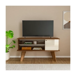 Rack para TV até 50'' Artely 1 Porta 4703 Cinamomo/Off White SE
