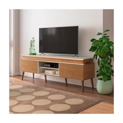 Rack para TV até 75'' Artely 2 Portas 4704 Cinamomo/Off White SE