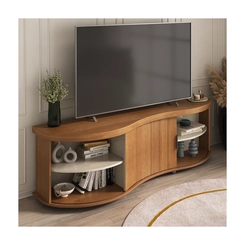 Rack para TV até 75'' Artely 1 Porta  4699 Cinamomo/Off White SE