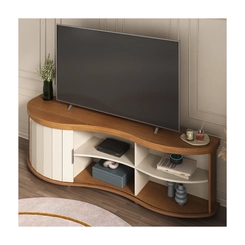Rack para TV até 75'' Artely 1 Porta  4699 Cinamomo/Off White SE