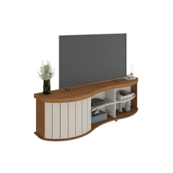 Rack para TV até 75'' Artely 1 Porta  4699 Cinamomo/Off White SE