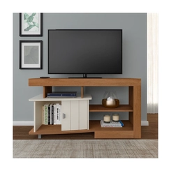 Rack para TV até 50'' Artely 1 Porta 4705 Cinamomo/Off White SE