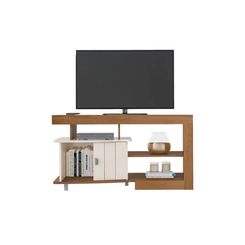 Rack para TV até 50'' Artely 1 Porta 4705 Cinamomo/Off White SE