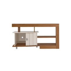 Rack para TV até 50'' Artely 1 Porta 4705 Cinamomo/Off White SE