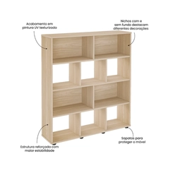 Estante Artely 3 Prateleiras 4608 Naturale SE