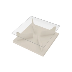 Mesa de Centro Quadrada Artely 4582 Off White SE