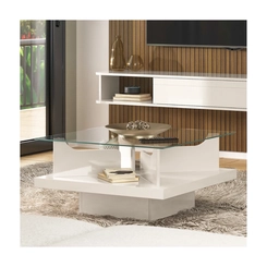 Mesa de Centro Quadrada Artely 4582 Off White SE