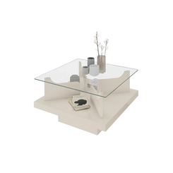 Mesa de Centro Quadrada Artely 4582 Off White SE