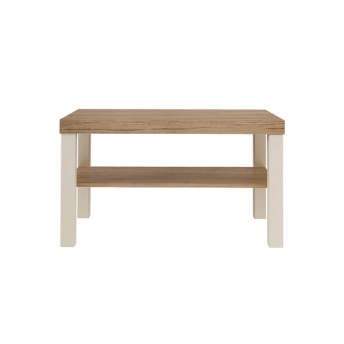 Mesa de Centro Retangular Artely 4565 Carvalho/Off White SE