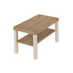 Mesa de Centro Retangular Artely 4565 Carvalho/Off White SE
