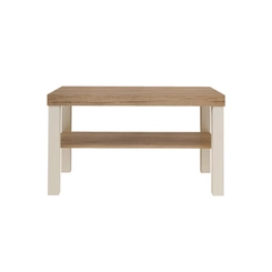 Mesa de Centro Retangular Artely 4565 Carvalho/Off White SE