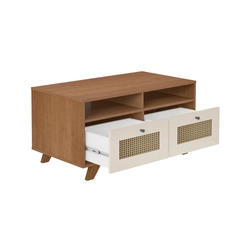 Mesa de Centro Retangular Artely 4672 Cinamomo/Off White SE