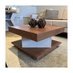 Mesa de Centro Quadrada Artely 4614 Cinamomo/Off White SE