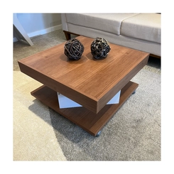 Mesa de Centro Quadrada Artely 4614 Cinamomo/Off White SE